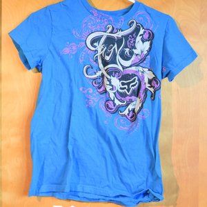 Fox Racing - Blue and Purple - Medium - Girl's Tee